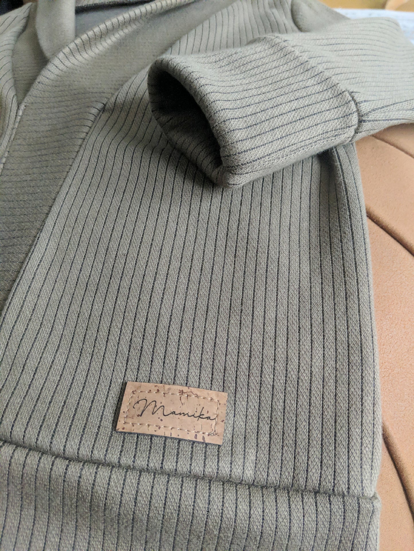 Cardigan Grand-Père - "Vert Taupe"