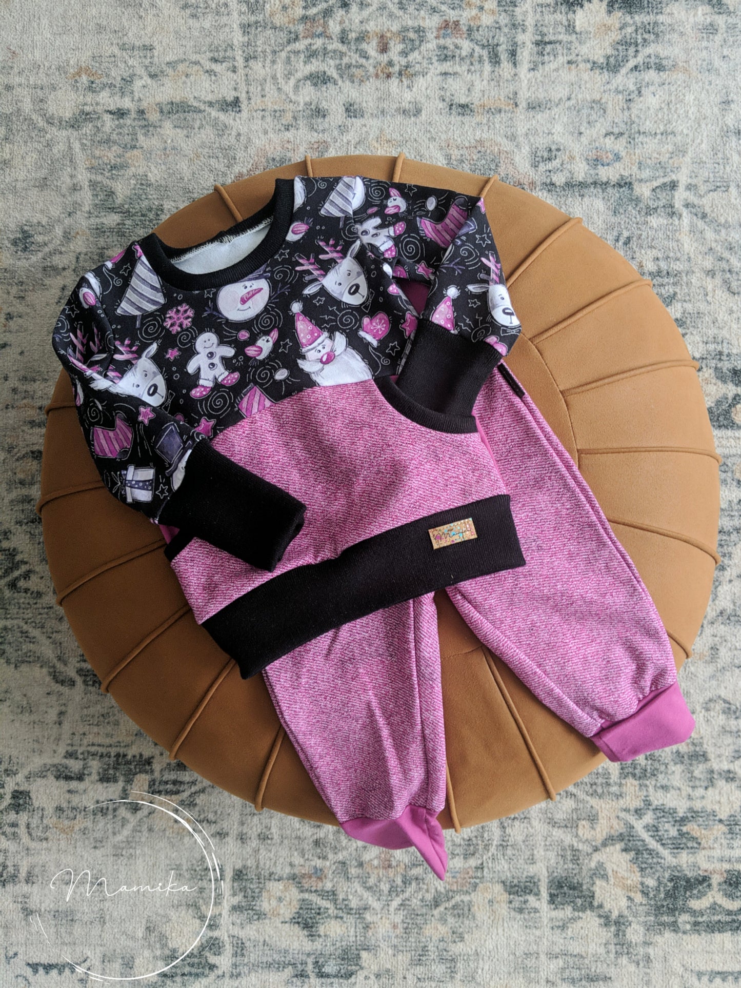 Jogger Rose Effet Jeans