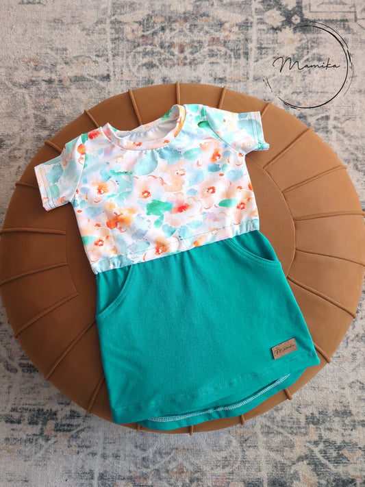 Robe Anne Aquarelle Fleuri