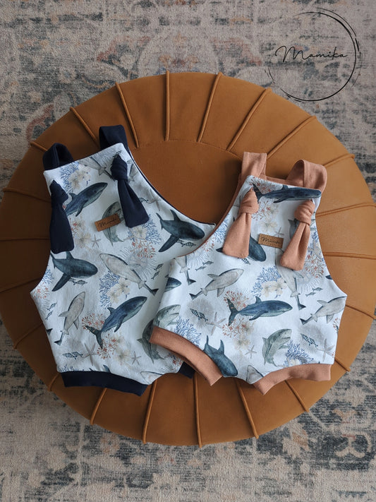 Barboteuse Réversible Doux Requins
