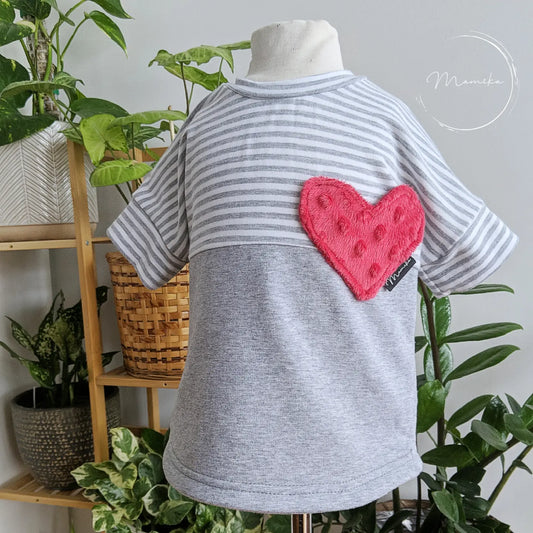 T-Shirt à Poche Coeur